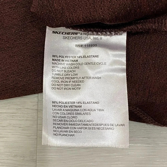 Skechers Men's L Golf Polo Shirt in Maroon Slinky - Picture 13 of 13